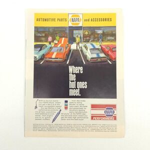 VTG Mercury Cougar Eliminator Advertising Print Ad Orange Muscle Car 1970 2-Page